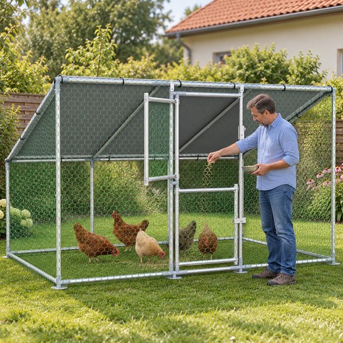 Hühnerstall begehbar 3x2m - hühnerstall,