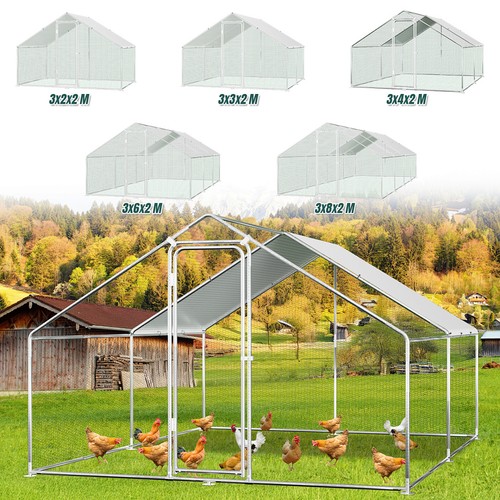 Hühnerstall 3x2 3x8m - hühnerstall, 3x2-3x8m